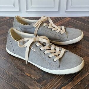 Taos Gray Wash Star Canvas Lace Up‎ Sneakers